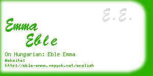 emma eble business card